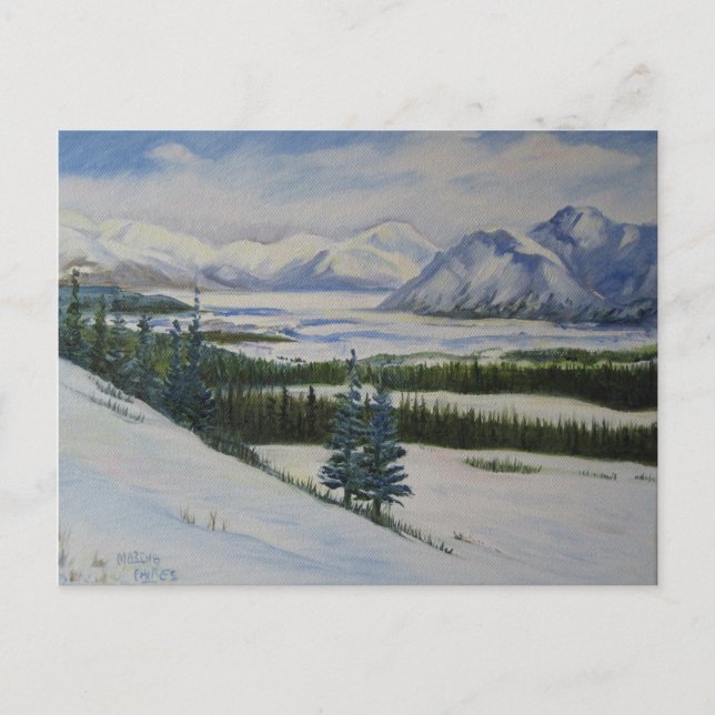 Carte Postale Montagnes de l'Alaska (Devant)