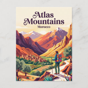 Carte Postale Montagnes de l'Atlas Maroc
