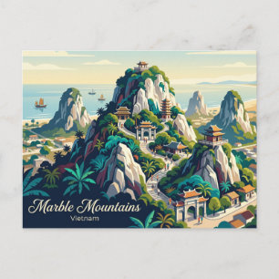 Carte Postale Montagnes de marbre Vietnam