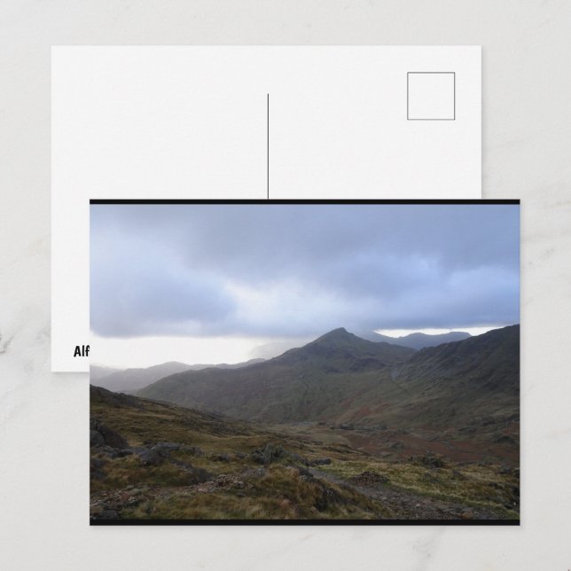 Carte Postale Montagnes de Snowdonia (Devant / Derrière)