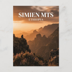 Carte Postale Montagnes du Simien, Debark, Région Amhara