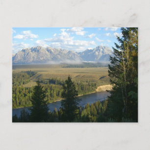 Carte Postale Montagnes et rivière de Jackson Hole