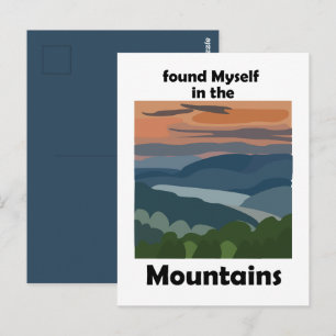 Carte Postale Montagnes fumées Je me suis trouvé dans les montag
