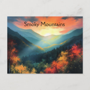 Carte Postale Montagnes fumées, personnalisable