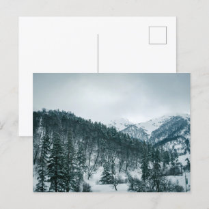 Carte Postale Montagnes neigeuses en Géorgie
