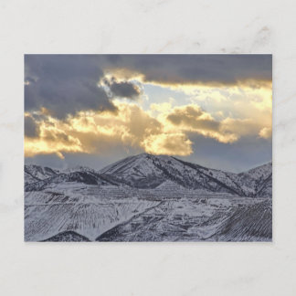 Carte Postale Montagnes Oquirrh Dans L'Utah Neige D'Hiver