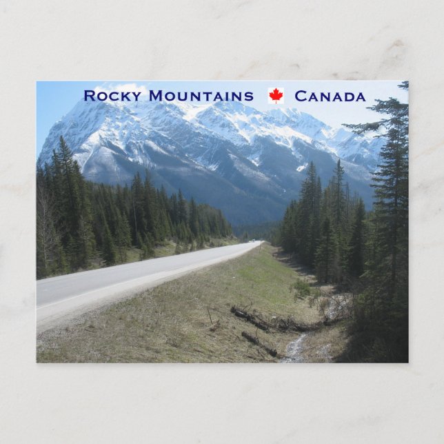 Carte Postale Montagnes Rocheuses Canada (Devant)