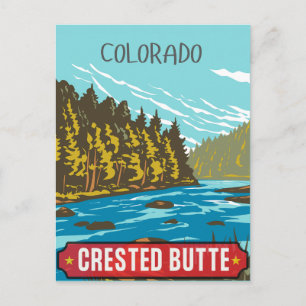 Carte Postale Montagnes rocheuses de la Butte crêpée colorado