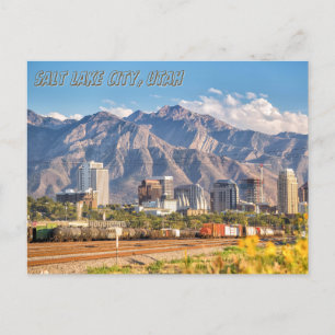 Carte Postale Montagnes Salt Lake City Mountain Travel Souvenir