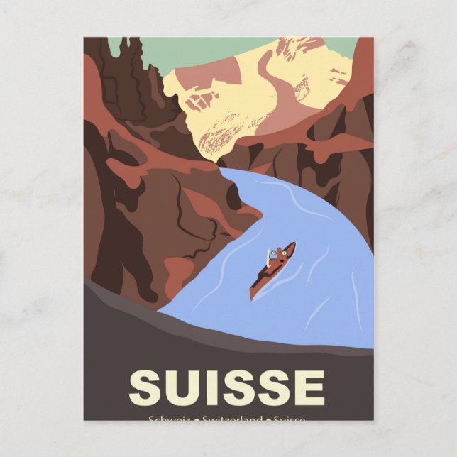 Carte Postale Montagnes Suisses (Devant)