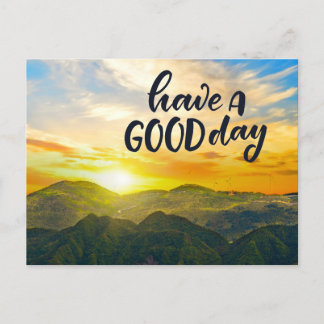 Carte Postale Montagnes Sunset