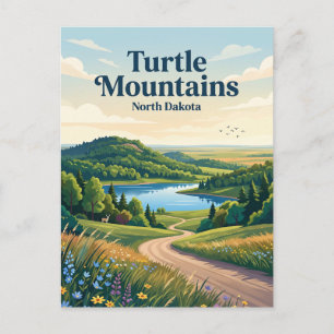 Carte Postale Montagnes Turtle, Dakota du Nord