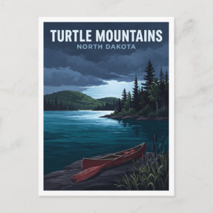 Carte Postale Montagnes Turtle, Dakota du Nord Bottineau