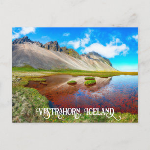 Carte Postale Montagnes Vestrahorn, Islande