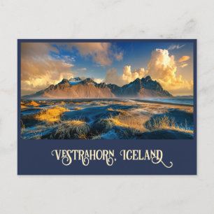 Carte Postale Montagnes Vestrahorn, Islande