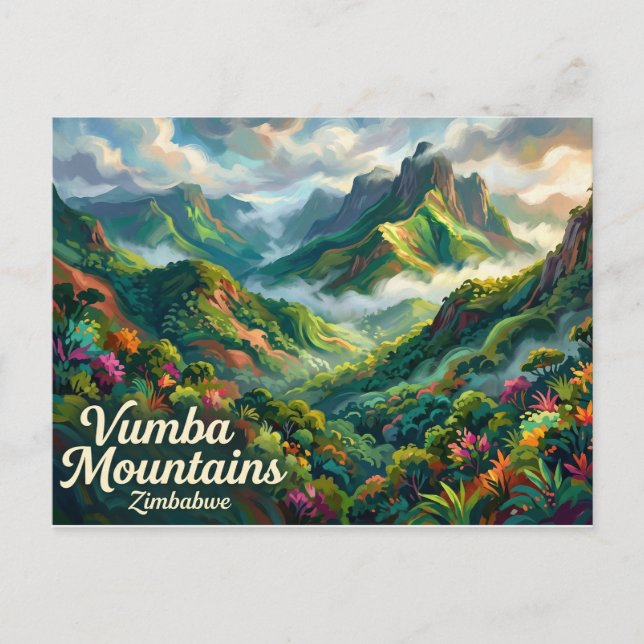 Carte Postale Montagnes Vumba Zimbabwe (Devant)