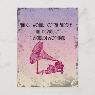 Carte Postale Montaigne Confesses