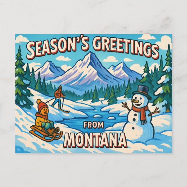 Carte postale MONTANA (Devant)