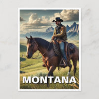 Montana Cowboy à cheval