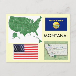 Carte Postale Montana, États-Unis