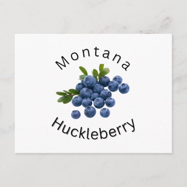 Carte Postale Montana Huckleberry. Montana, Sportifs, Extérieur (Devant)