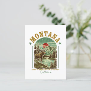 Carte Postale Montana Nature - Faune, Montagnes, Rivière