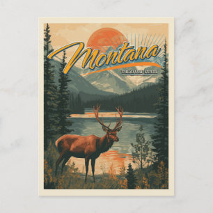 Carte Postale Montana vintage