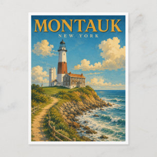 Carte Postale Montauk New York Montauk Lighthouse GeoSaga