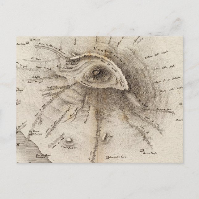 Carte Postale Monte Vesuve (Devant)