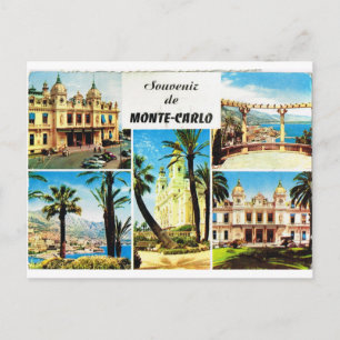 Carte Postale Montecarlo, vue multiple précoce
