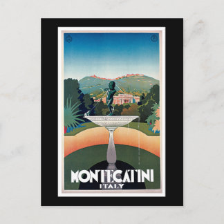 Carte Postale Montecatini, Italie Poster Vintage voyage