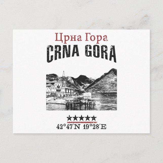 Carte Postale Monténégro (Devant)