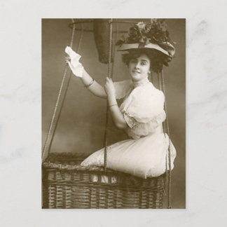 Carte Postale Monter dans un ballon