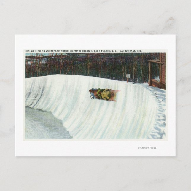 Carte Postale Monter la courbe Whiteface (Devant)