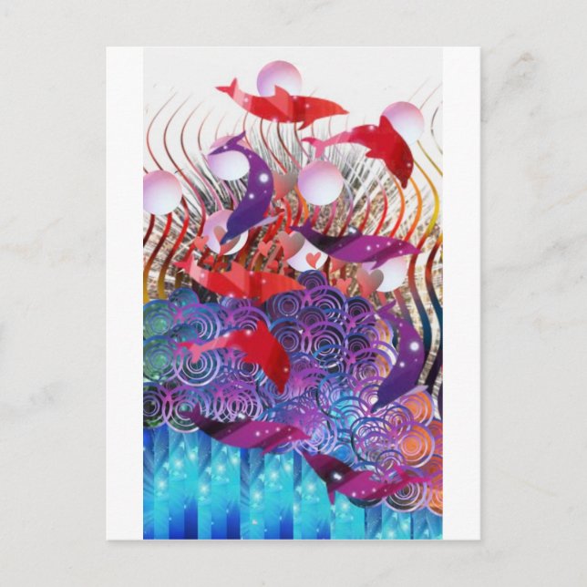 Carte Postale Monter les vagues (Devant)