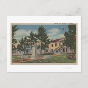 Carte Postale Monterey, CA - Colton Hall Vue et terrains