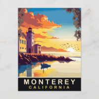Monterey, Coucher de soleil romantique, Californie