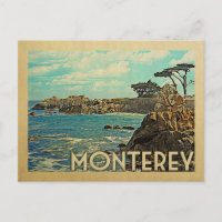 Monterey Postcard California Vintage voyage