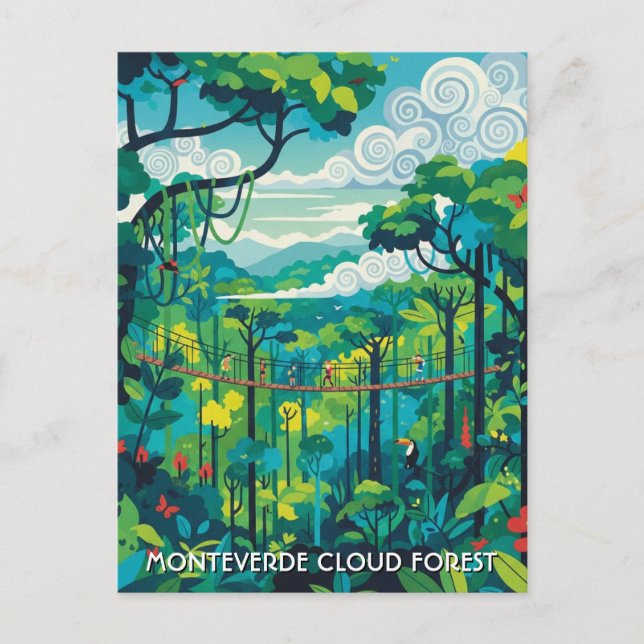 Carte Postale Monteverde Cloud Forest Costa Rica (Devant)