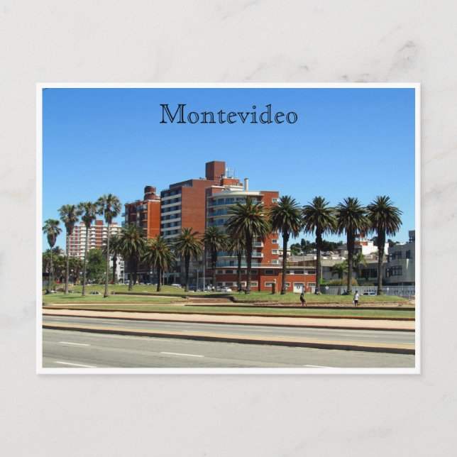 Carte Postale montevideo rambla (Devant)