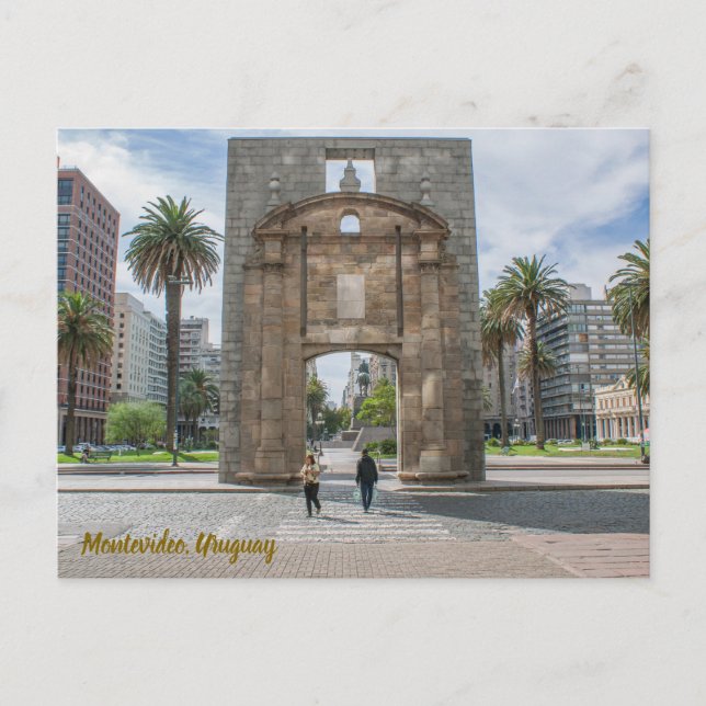 Carte Postale Montevideo, Uruguay, Puerta de la Ciudadela (Devant)