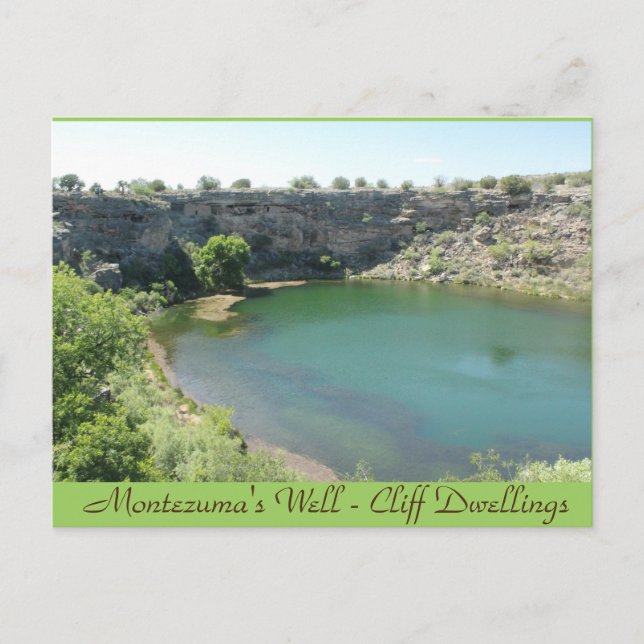 Carte Postale Montezuma's Well Cliff Dwellings Arizona Post Card (Devant)