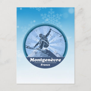 Carte Postale Montgenèvre Station de ski - Skieur