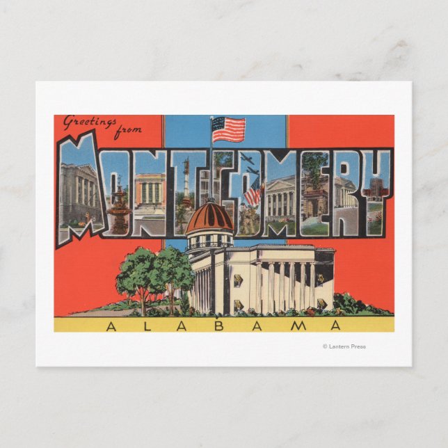 Carte Postale Montgomery, Alabama (Capital Bldg) (Devant)