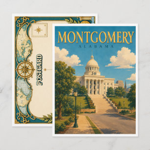 Carte Postale Montgomery Alabama State Capitol GeoSaga