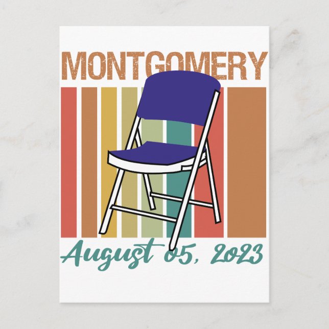 Carte Postale Montgomery Brawl Folding Chair 5 août 2023 (Devant)