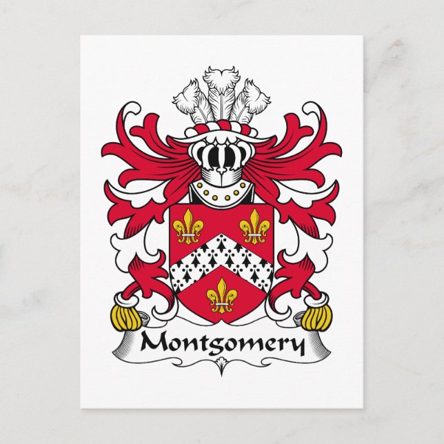 Carte Postale Montgomery Family Crest (Devant)