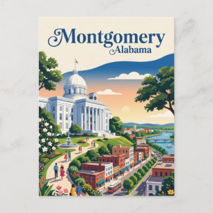 Carte Postale Montgomery Riverfront États-Unis