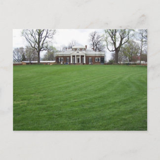 Carte Postale Monticello de Jefferson...le Back Yard en avril...