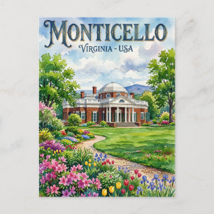 Carte Postale Monticello États-Unis
